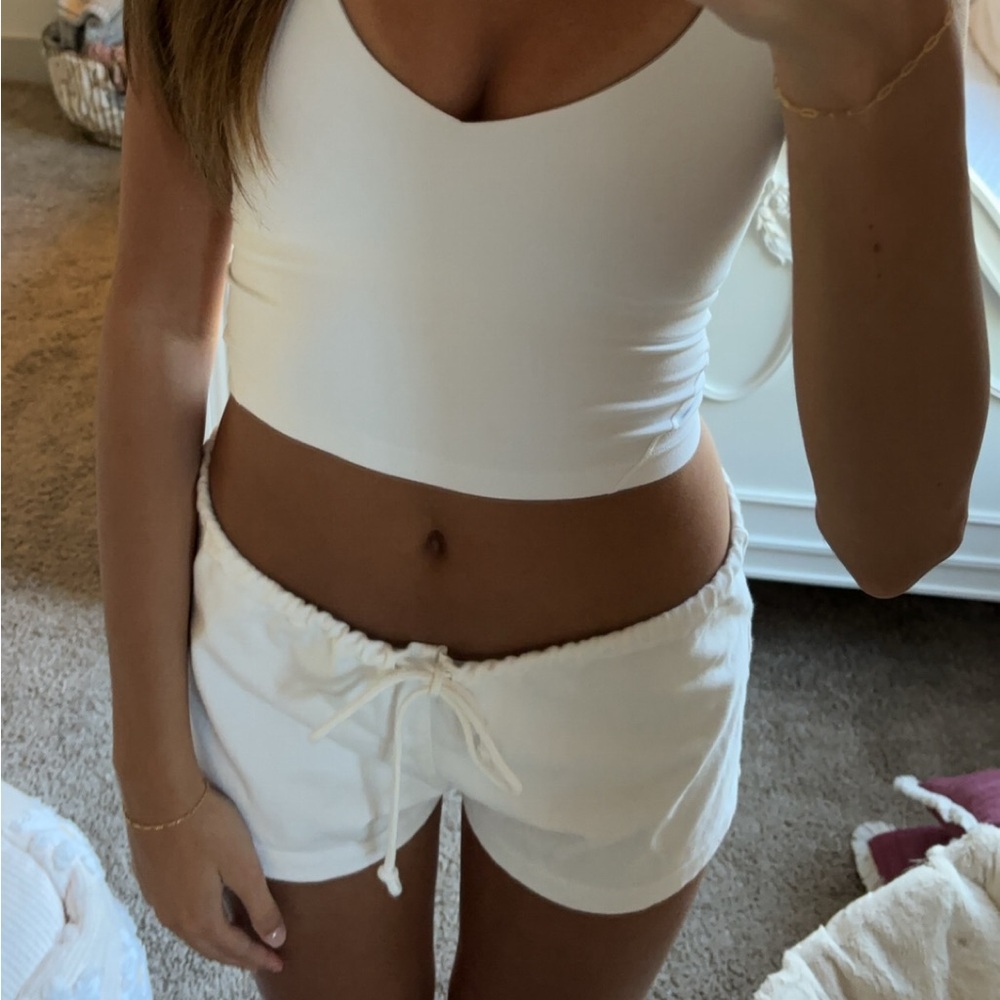 brandy melville white shorts